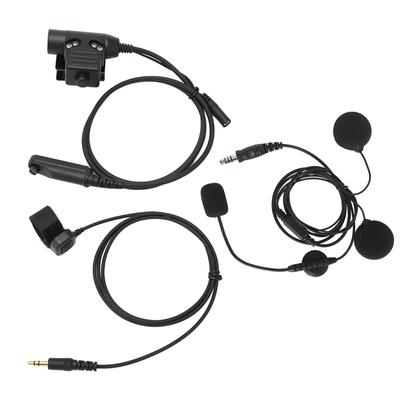Motorrad Headset Mikrofon Kit mit Adapter Walkie Talkie Helm Ohrhörer für Baofeng UV 9R PLUS