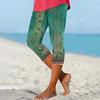 Women's Elastic Waist Pants Skinny Beach Pants