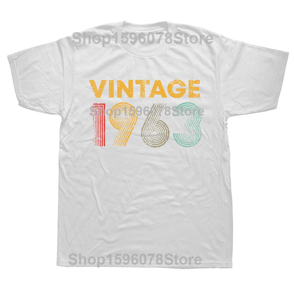 BenberFashion Euro Unisex Gemaakt in 1963 62 Jaar Geweldig Zijn 62e Verjaardag Vintage Kleding T-shirt Casual Streetwear T-shirt Tops Zomer S