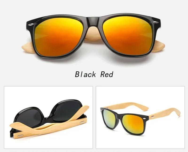 Fashion Brand Luxury Designer Bamboo Sunglasses Men Women Wood Vintage Mirror Shades Glasses Travel Party Outdoor Sunglasses