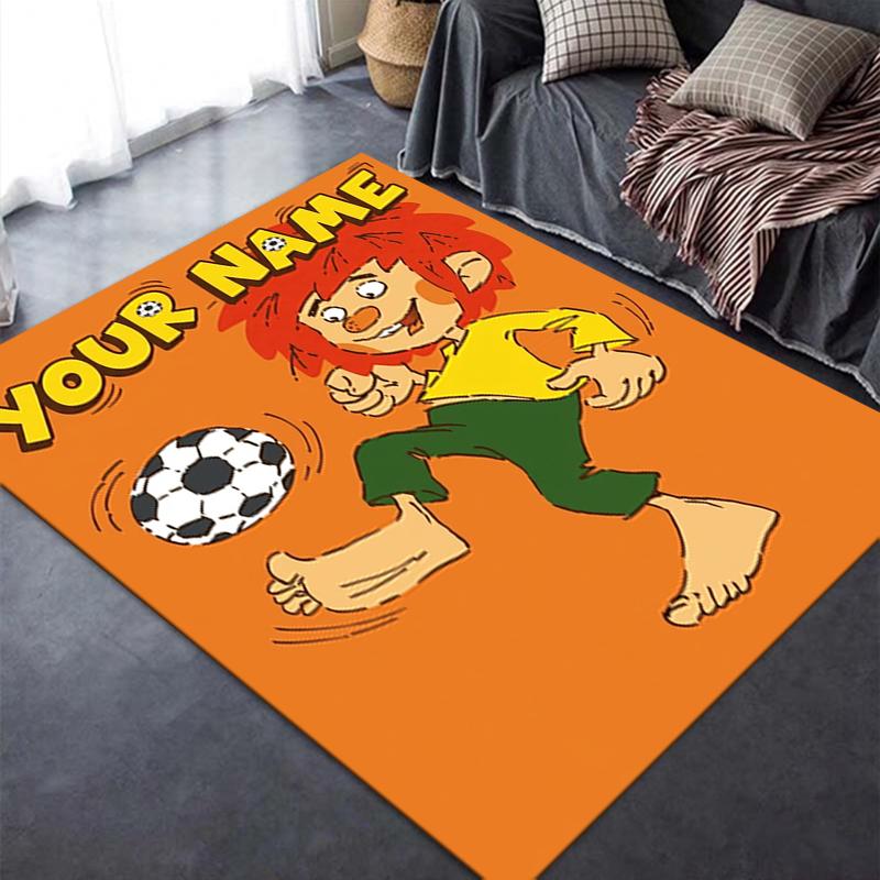 Custom Name Pumuckl Carpet Rug for Living Room Bedroom Home Sofa Decoration,Kids play Non-slip Floor Mat