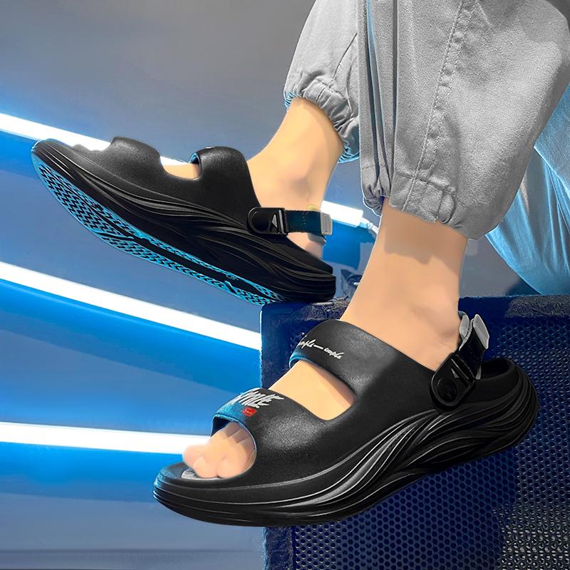 Summer Men Clogs Non-slip Thick-soled Casual Shoes Outerwear Beach Soft-soled EVA Slippers Women Slippers Sandals SIZE36-45