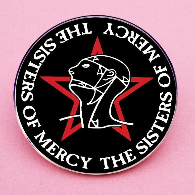 Épinglette Superbe Sisters Of Mercy Broche Groupe de Rock Badge en Alliage Métallique Pour Amateurs de Musique