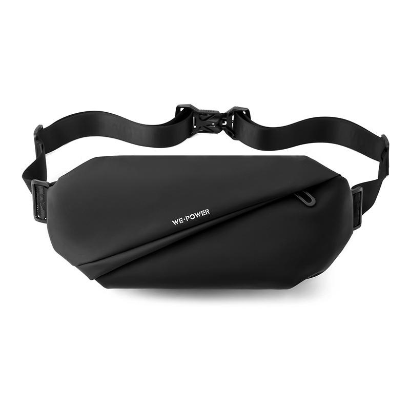 Wepower Men's Trendy Water-Resistant Crossbody Chest Bag with Magnetic Buckle