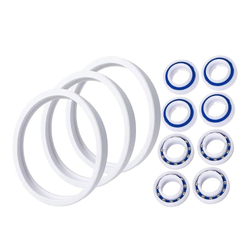 Replacement Tire and Kit Convenient Wheel Set Replacement Wheel Kit Ball Bearings for 180 280 360 380 Pool Cleaner