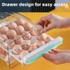 Space Saving Egg Fresh Storage Box Large Capacity Drawer Style Egg Storage Box  Food Preservation