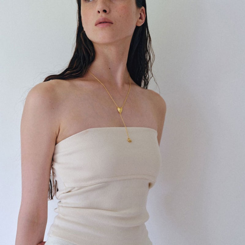 BORNETE COLLECTION_HER GAZE_Nora heart drop necklace