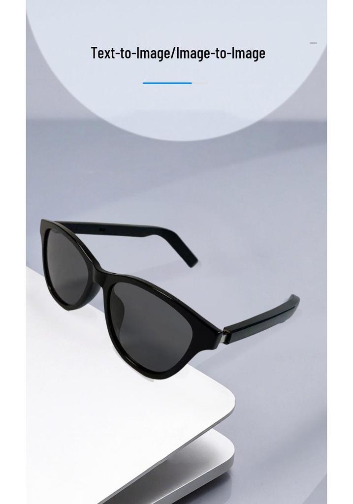 Bluetooth AI Smart Glasses with Multi-language Translation and Thin Blue Legs