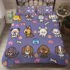 Comforter Bedclothes New Western Kids Bedding Set Colorfast Super Soft 2-3Pcs Comforter Set Dog +Pillow Case Cute Animals Bed