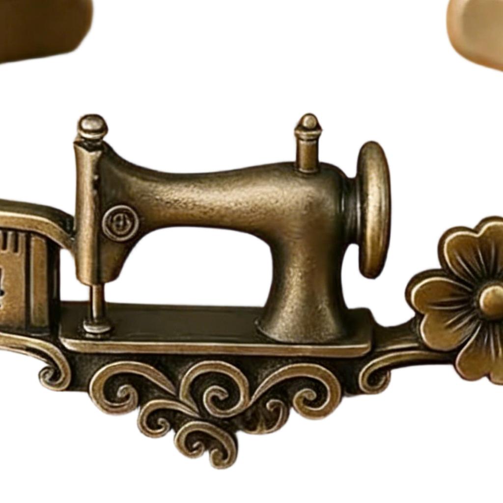 Stylish Alloy Sewing Machine Charm Bracelet Adjustable Size For Craft Enthusiasts And Fashionistas