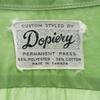 DOPIERY 70s Vintage Made In Canada Long Sleeve Shirt Green System Men's Used