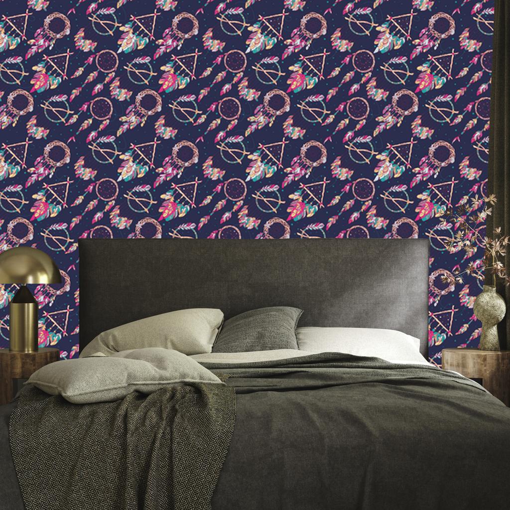 Colorful Dreamcatchers Wallpaper for Living Room and Bedroom 50x1000