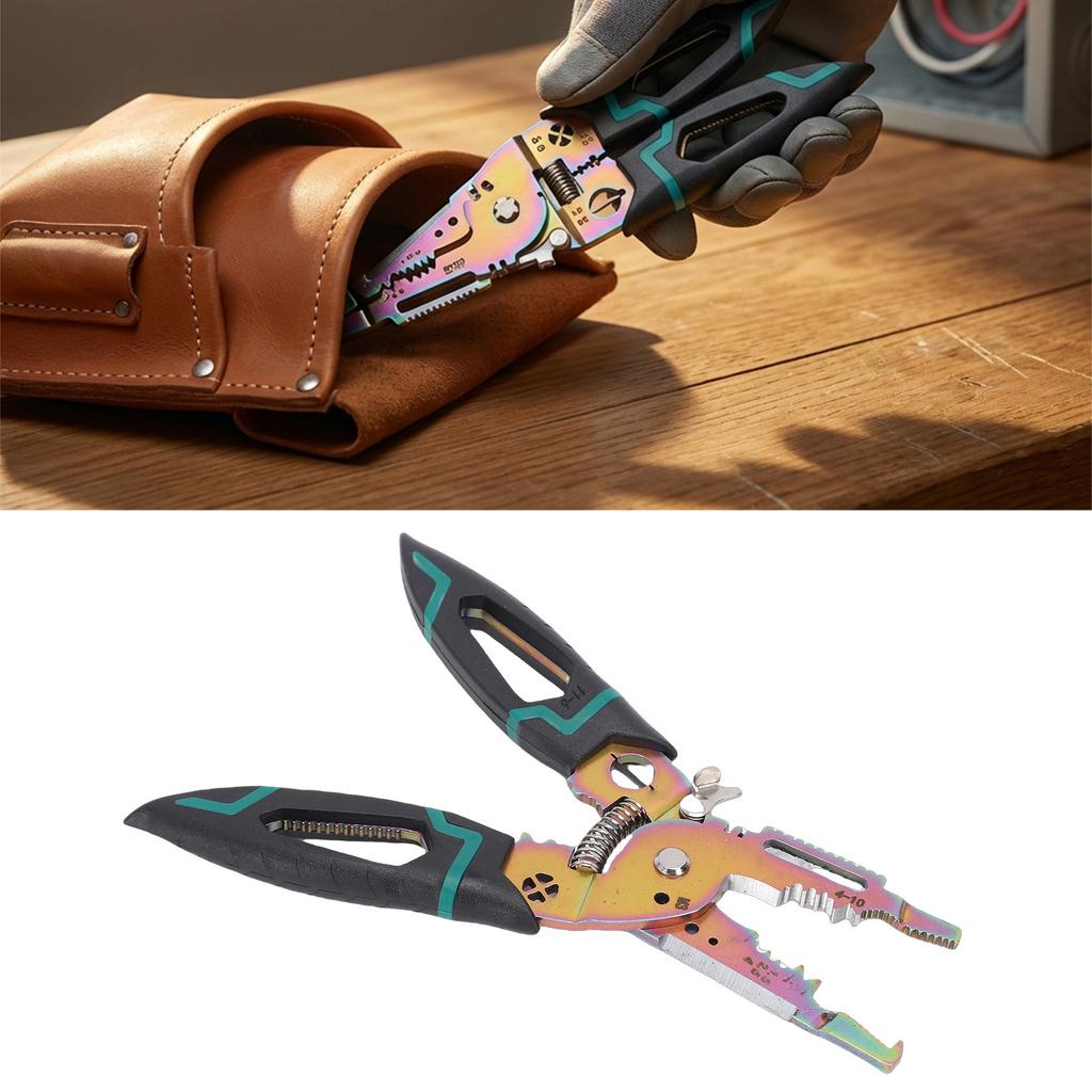 Wire Stripper Tool High Hardness Pointed Mouth Strippers Electrical Pliers Wire Cutters for Cutting Pulling Cable HVAC Car Repair Industrial