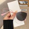 Modische Damen Cat-Eye Photochrome Brille UV-Schutzbrille Unisex Modische High-Definition Computerbrille