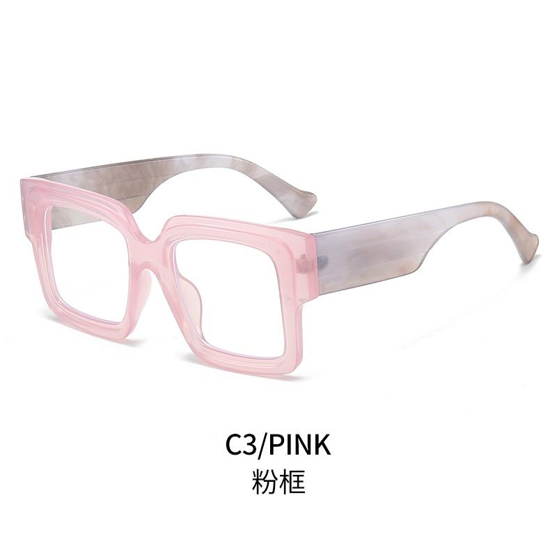 New Fashionable Blue Light Blocking Glasses Trendy Oversized Square Frame for Men & Women Stylish Clear Lens Eyewear