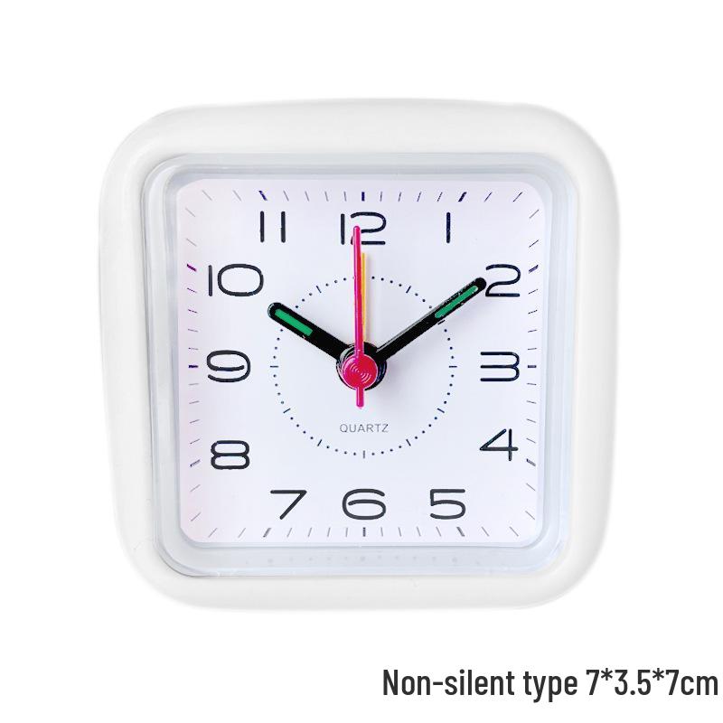 

Silent Alarm Clock with Shatterproof Mirror, Snooze, & Light - Ideal for Children & Students