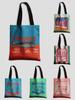 Colorful Trendy Sardines Printe Casual Handbag, Reusable Able Backpack, Multifunctional Tote Bag Polyester Shopping Bag