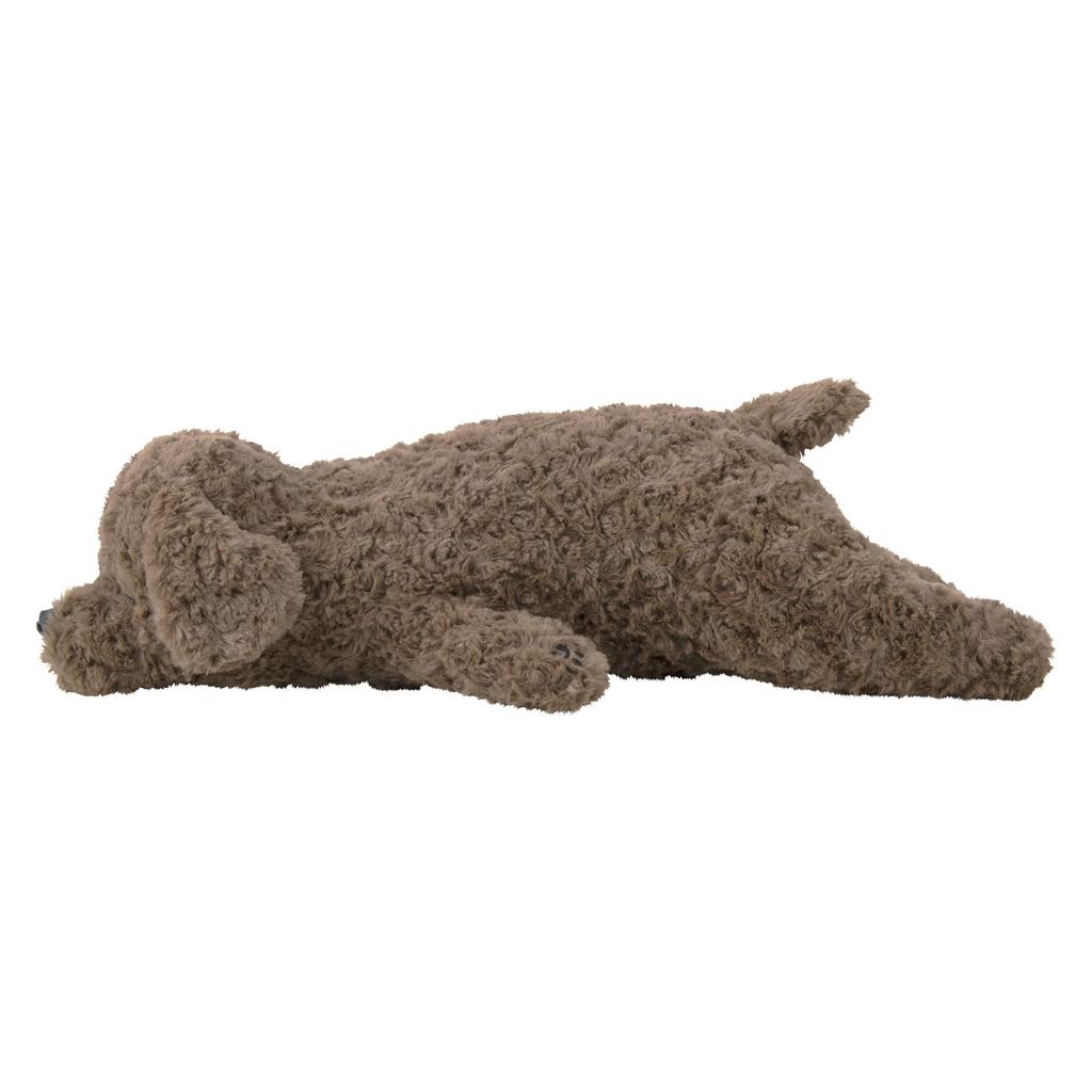 Livheart Body Nemunemu Chocolat Toy Medium Size Fluffy and Squishy Dog Plush Pillow, Cotton, Animals, Poodle, Brown, (Approx. 50cm), Toy, Gift,