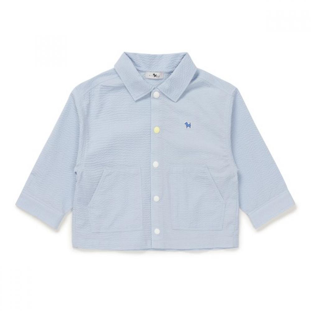 

Bluedog Seersucker Baby Jacket 46314 120 01 Blue/6 years old (120)