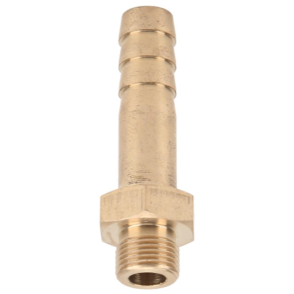 Gas Tank Adapter Aluminum Alloy 10mm Valve Fitting Parts with Two Rubber Rings for Outdoor Camping