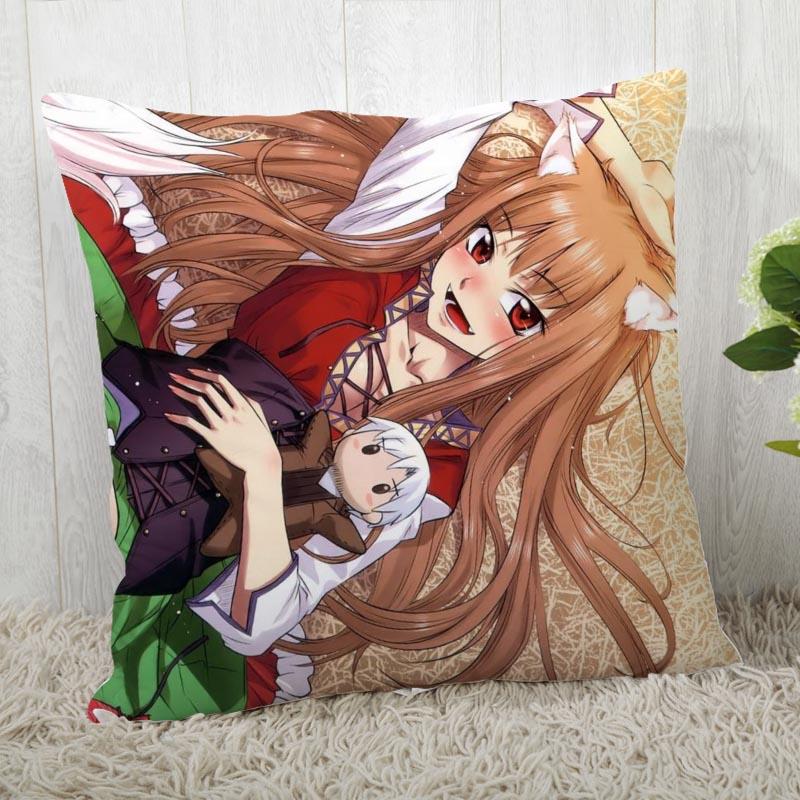 Spice And Wolf Pillow Cover Customize Pillow Case Modern Home Decorative Pillowcase For Living Room 45X45Cm A19.12.13