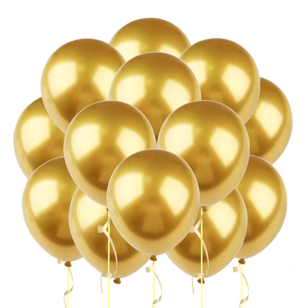 20pcs 12inch Confetti Metallic Metal Balloons Gold Blue Pink Latex Ballon Wedding Birthday Party Decoration Baby Shower Globos