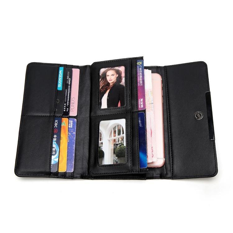 Portafoglio da donna di marca Pochette Borsa lunga luminosa Borsa per carte da donna Borse femminili geometriche di moda