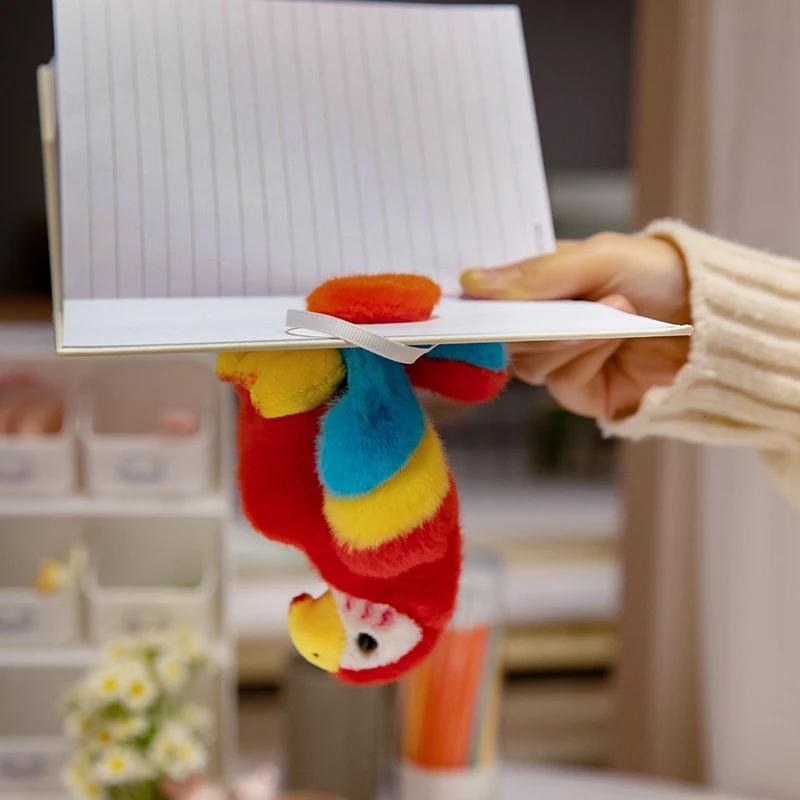 12CM Magnetic Simulation Parrot Plush Toy Stuffed Soft Animal Pillow Fun Toys Home Decro Birthday Gifts