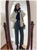 Women's Retro White Denim Jacket - Korean Hong Kong Style, Versatile Casual Loose Fit, Short for Spring/Autumn
