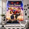 Wall Hanging Tapestry With Custom Name & Text, Transformers Decorative Tapestry For Bedroom