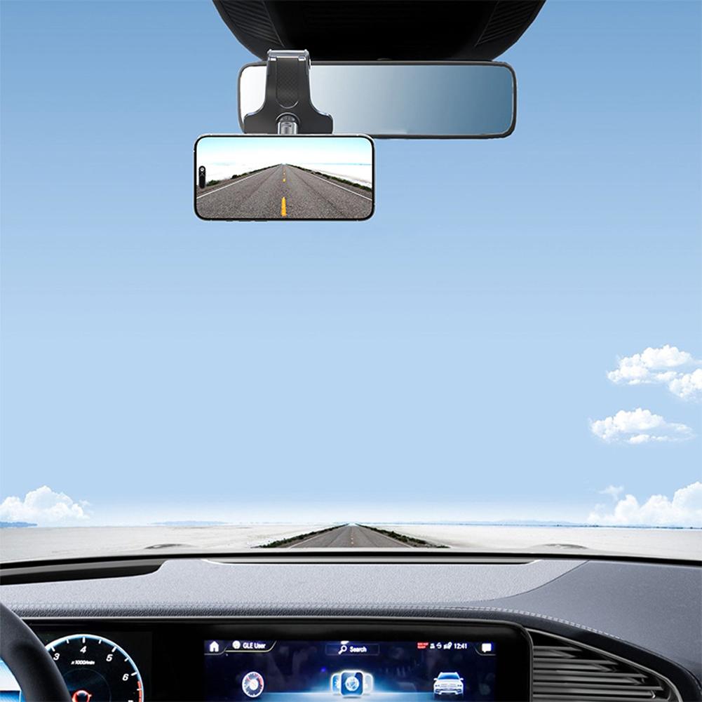 Suport Magnetic Auto pentru Telefon Rotație 360° Suport Magnetic pentru Telefon Reglabil Portabil Montură Auto pentru Parasolar Auto Oglindă Retrovizoare