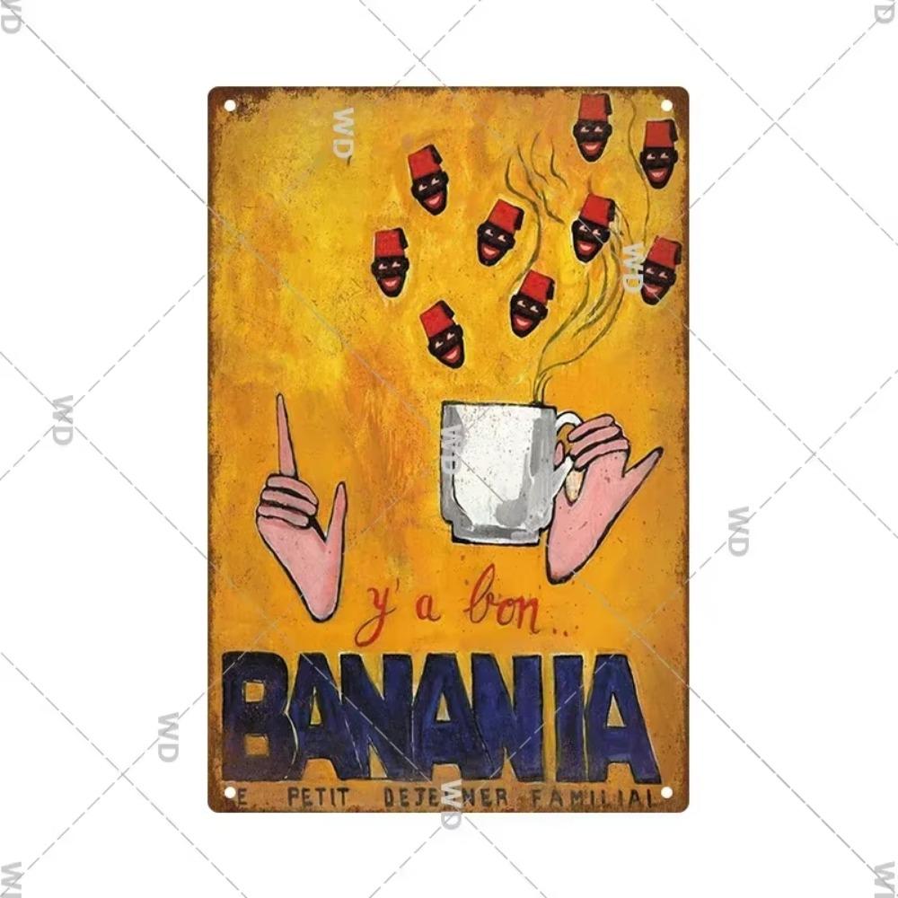 Chocolat Hot Drink Metal Poster Vintage Art Plate Signs Wall Deco Tin Sign Print Plaques Exquisite Crafts Decor Piece