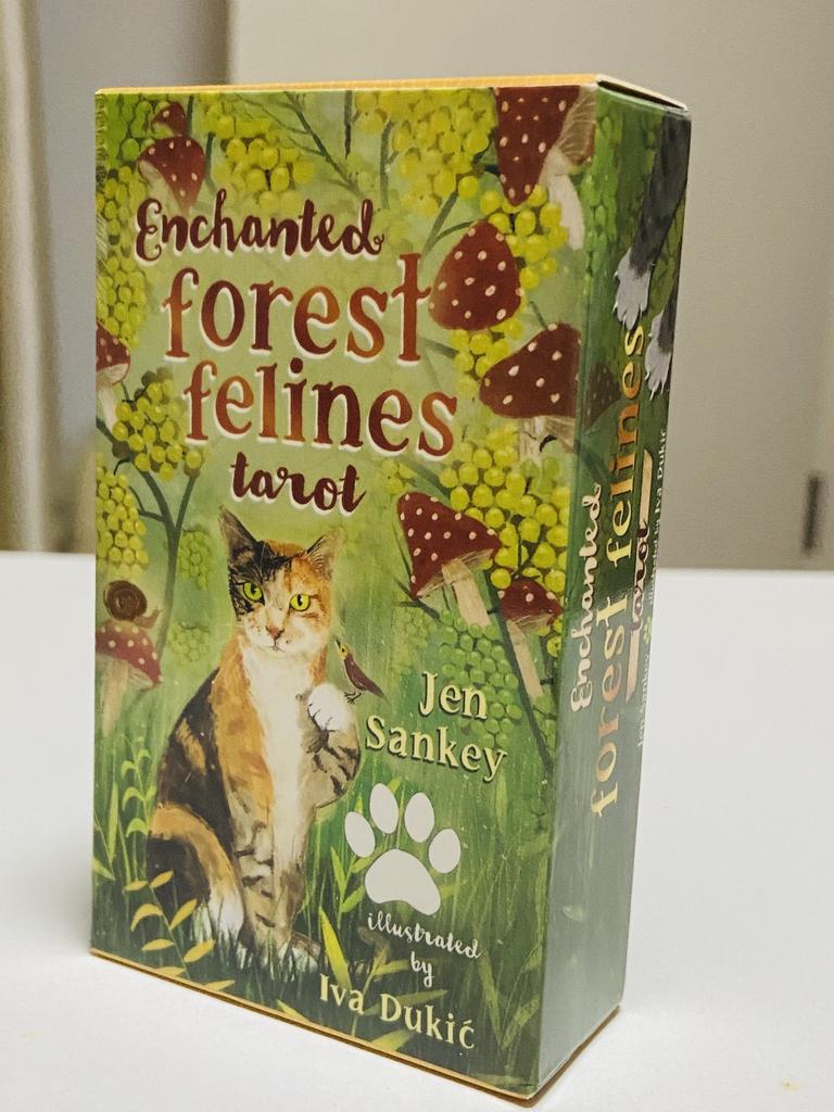 Enchanted Forest Felines Tarot Deck 78 Pcs Wait Tarot Cards Experience The Power of Cat-omancy - 10.3*6cm