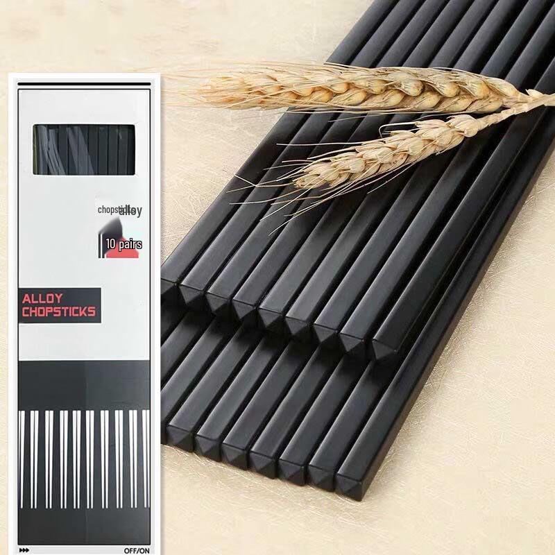 Durable Black Alloy Chopsticks
