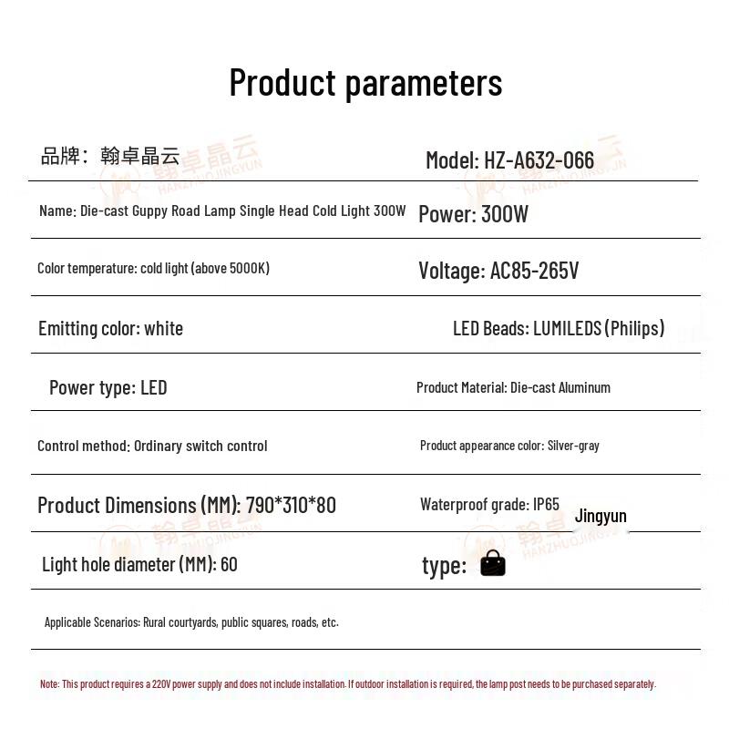 LED Outdoor Road Street Light (Rich Fish Design)