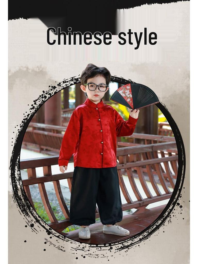 Children's Hanfu 2025: Spring & Autumn Chinese Tang Suit for Boys & Girls - Performance Guoxue Set