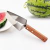 Triangle Watermelon Cutter, Stainless Steel Watermelon Slicer Cutter Tool with Wooden Handle And Blade Cover, Home Kitchen Gadget