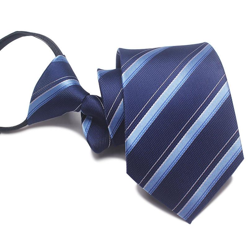 Mens Business Polyester Tie With Arrow Design And Zipper Closure For Office