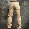 Men's Casual Retro Multi-pocket Cargo Pants And Men's Color-block Trousers