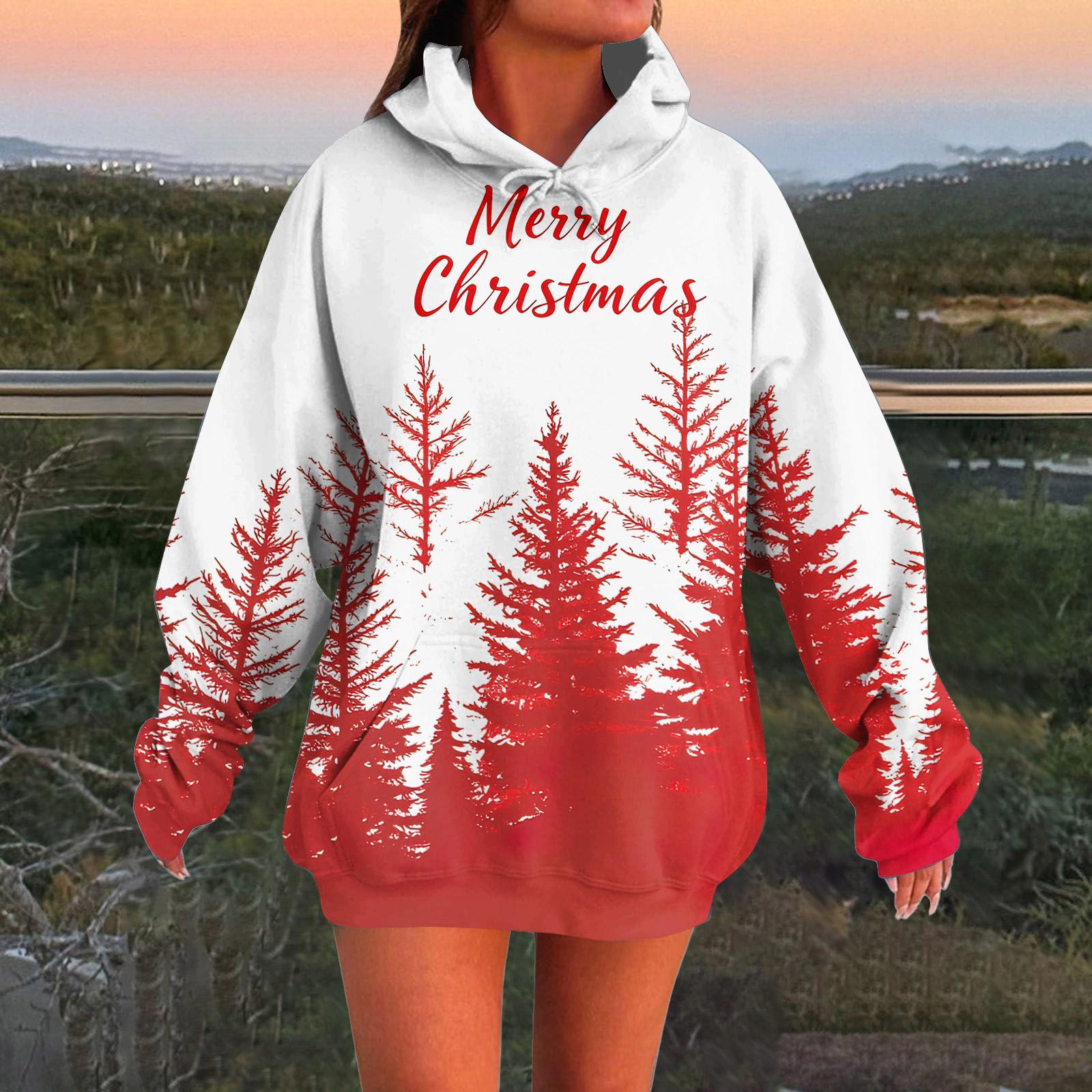 

Женские модные повседневные универсальные повседневные толстовки с круглым вырезом, топы с длинными рукавами и принтом XL арбуз красный