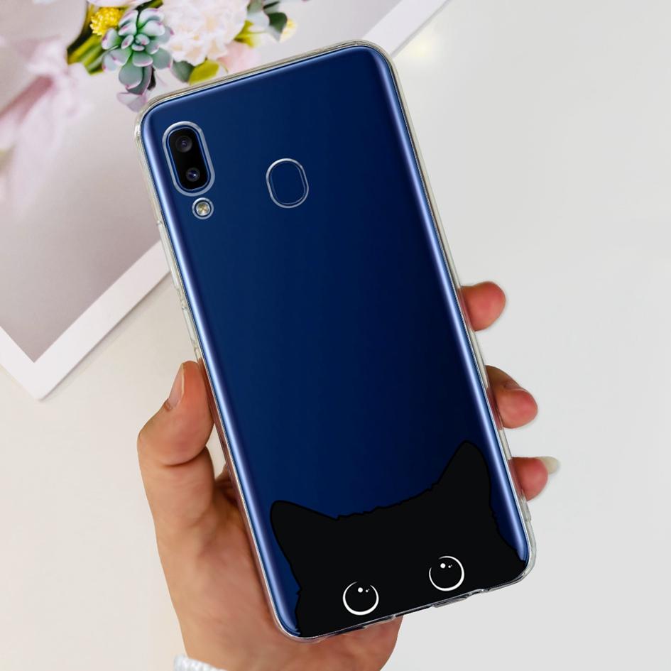 For Samsung Galaxy A20 Case A205 SM-A205F Silicone Cover Cute Astronaut Soft Phone Cases For Samsung A20e A202F A30 A305F Bumper