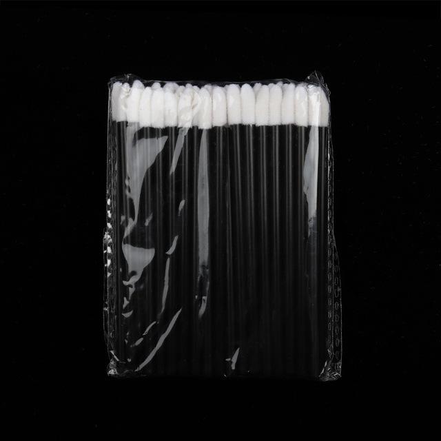 50 Pcs Disposable Hollow Lip Brush Soft Lipstick Mascara Wands Applicators Eyelash Cleaner Cosmetic Brushes Women Make Up Tools