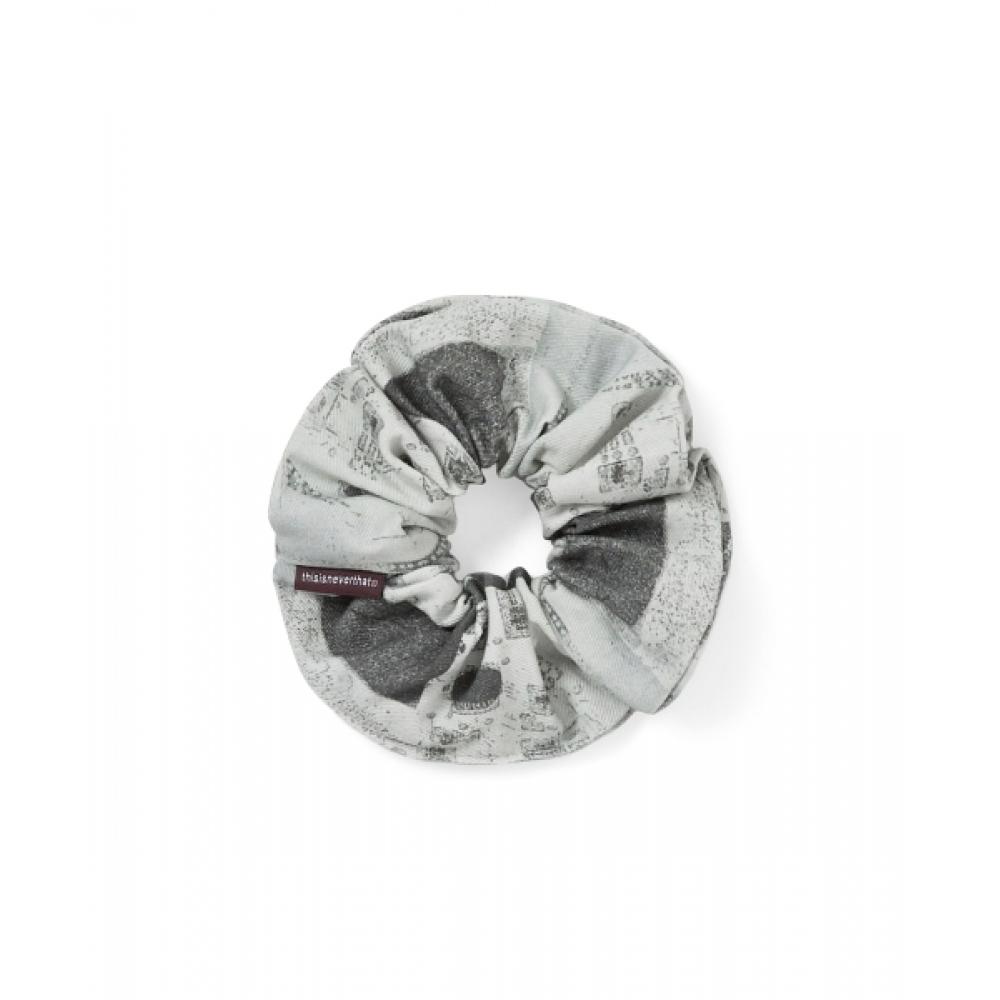 Thisisneverthat Tsnvt Collage Scrunchie Grey F