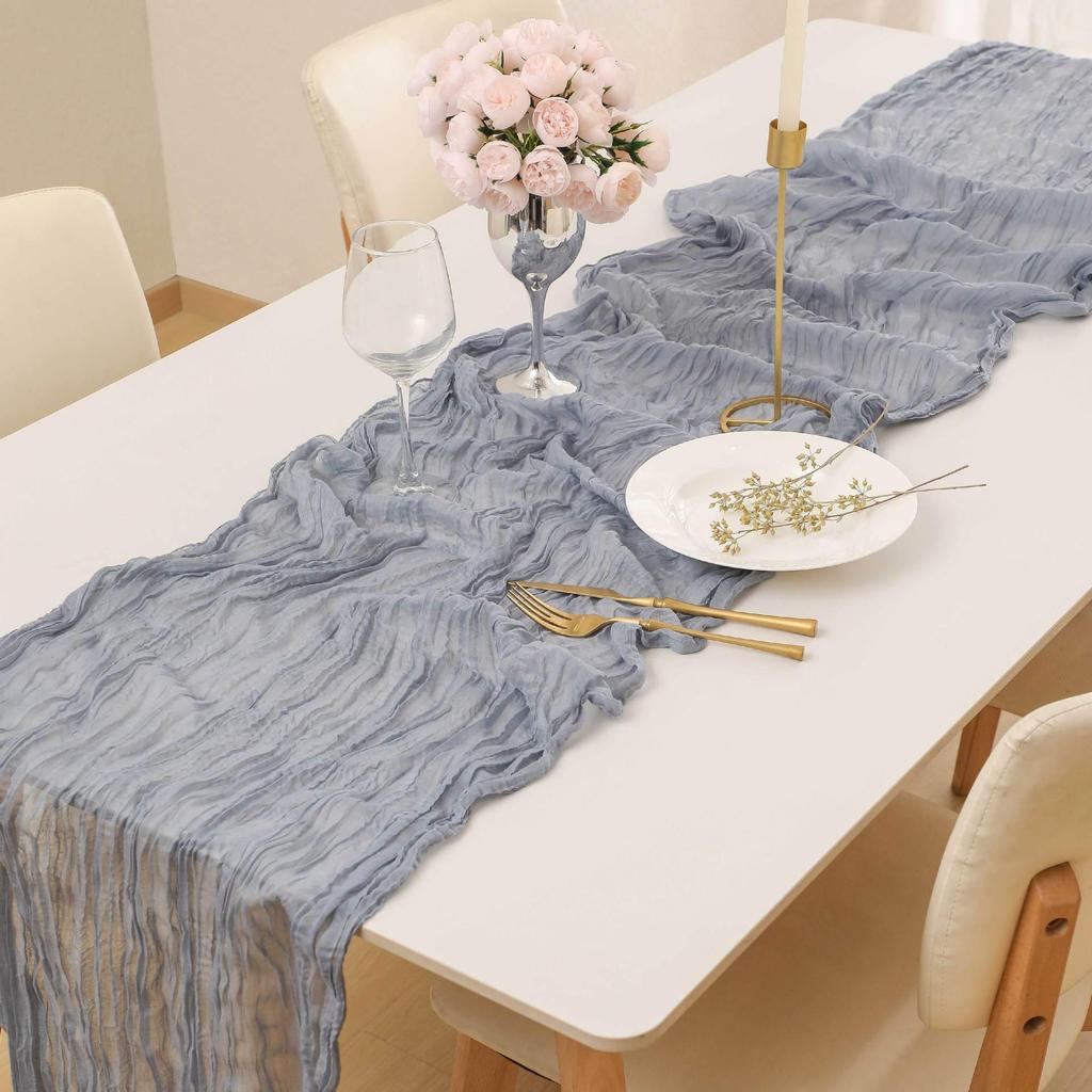 Tischläufer im Bohemian-Stil mit europäischer Borte für Hochzeiten und Partys