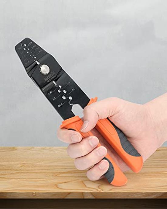 IWISS Crimping Pliers for Open Barrel Contacts with Stepped Dies for a Thin Finish IWS-1440L General-Purpose
