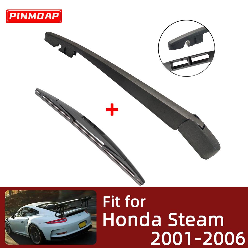 Rear Wiper Blade & Arm Set Kit For Honda Steam 2001-2006 Windshield Windscreen Rear Window