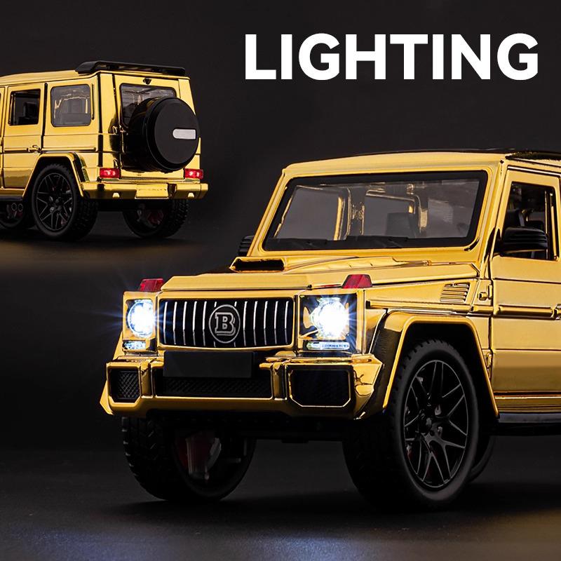 Modellino Auto in Lega Benzs G63 AMG SUV 1/24 con Suono e Luci Pull Back Giocattolo per Bambini Oggetti da Collezione Regalo di Compleanno