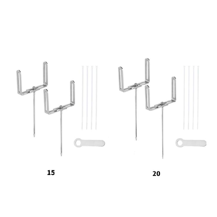 2 pièces Support Métallique pour Gouttière Support de Tuyau d'Eau de Pluie Antirouille Stabilisateur Ancrages pour Support de Tuyau