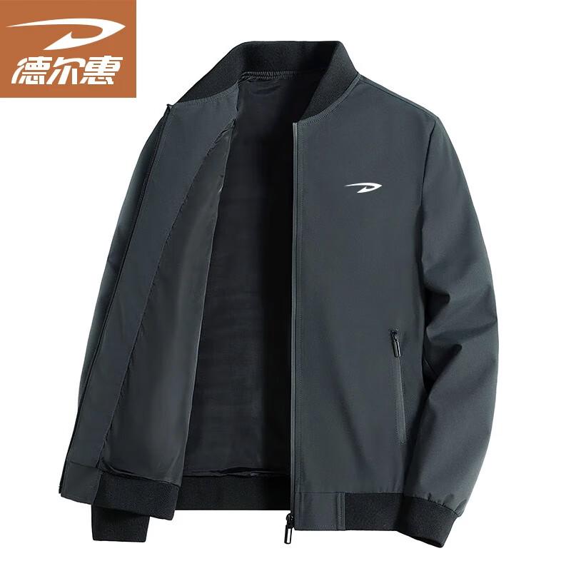 

DELHUI Men s Stand Collar Bomber Jacket 5XL