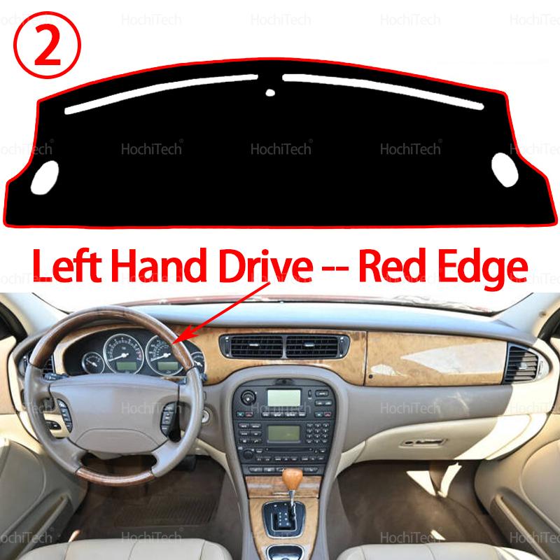 Dla Jaguar S-Type 2001-2009 Pokrowiec na deskę rozdzielczą samochodu Mata chroniąca przed słońcem Pokrycie platformy instrumentów Dywanik 2004 2005 2006 2007 2008